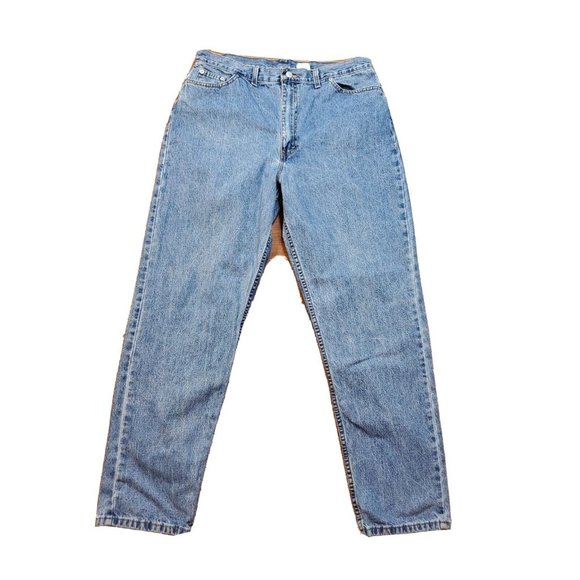 VINTAGE Faded Glory Jeans 16 X 32 Womens Regular Size Blue Denim  Straight leg - Picture 1 of 5